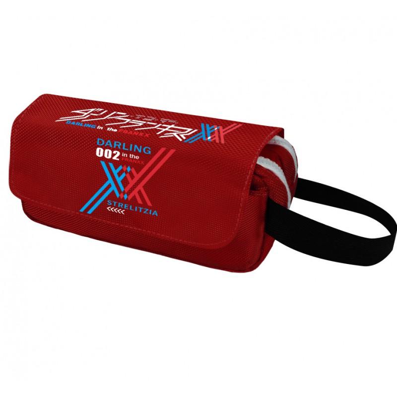 Anime Darling In Franxx Zero Two Pencil Case Large Capacity Multifunctional Student Stationery Pouch