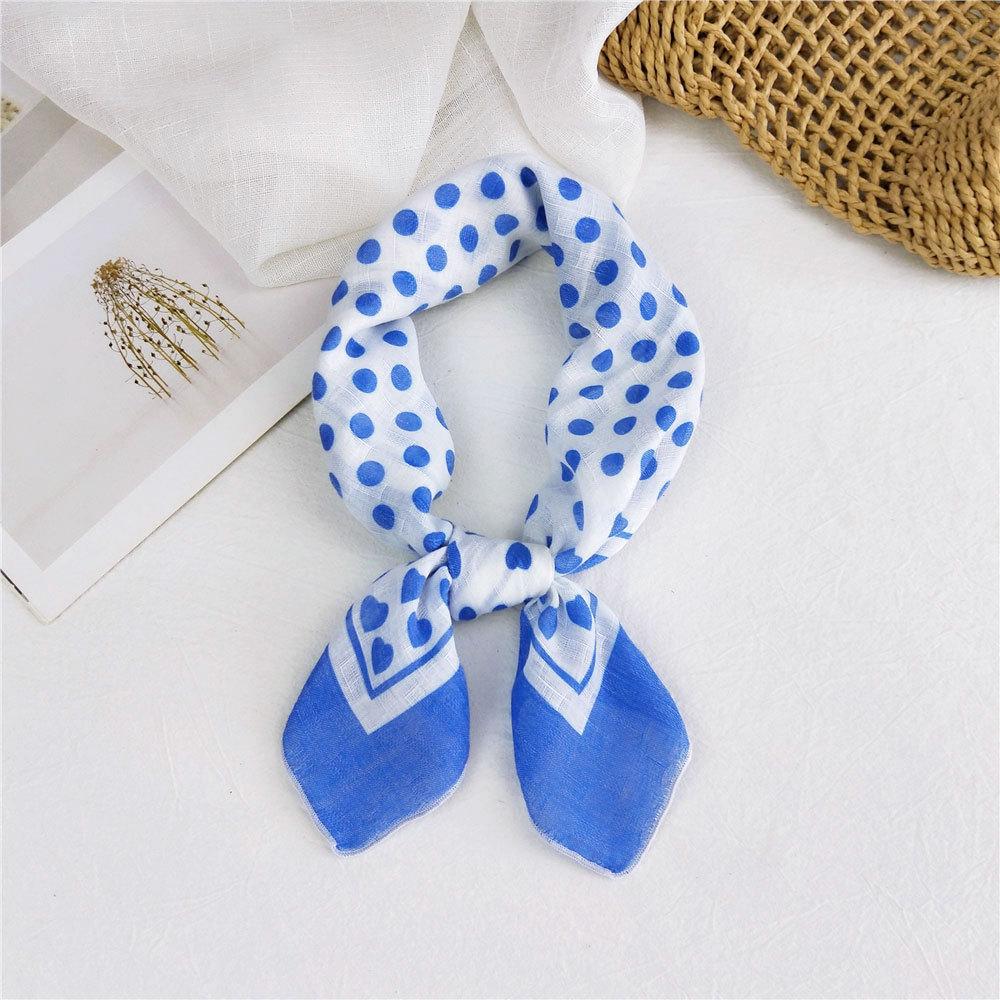 Decorative Simple Texture Silk Scarf Women'S New Style Spring And Autumn Summer Fashion Versatile Headscarf Work Scarf