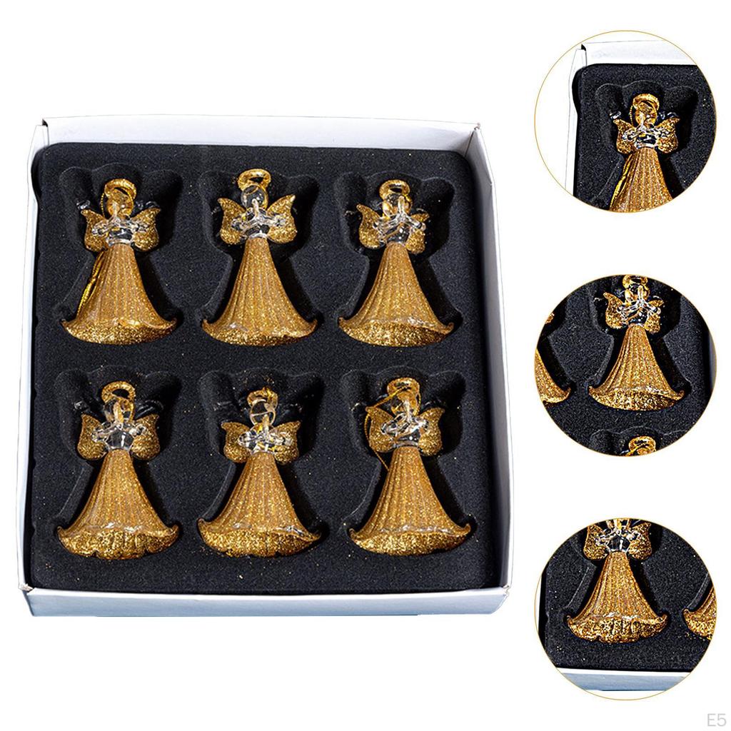 6 шт. подвесных украшений для рождественской елки для общежития, офиса, интерьера, зимы, Рождества, подвески