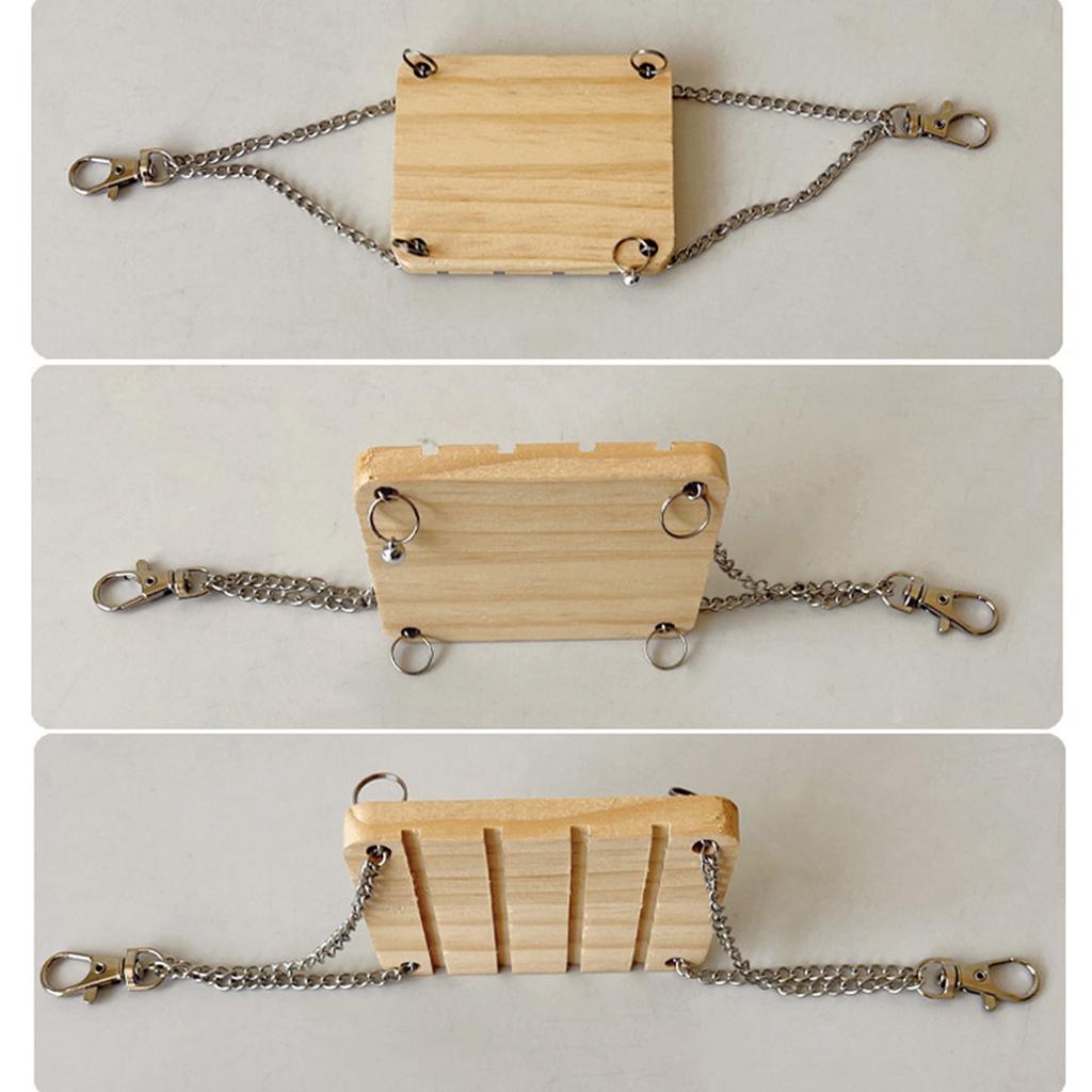 Интерактивная игрушка-качели для клетки для мелких домашних животных с прочным крючком для хомяков и активных сахарных летяг