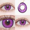 2шт фиолетовые цветные контактные линзы для косплея