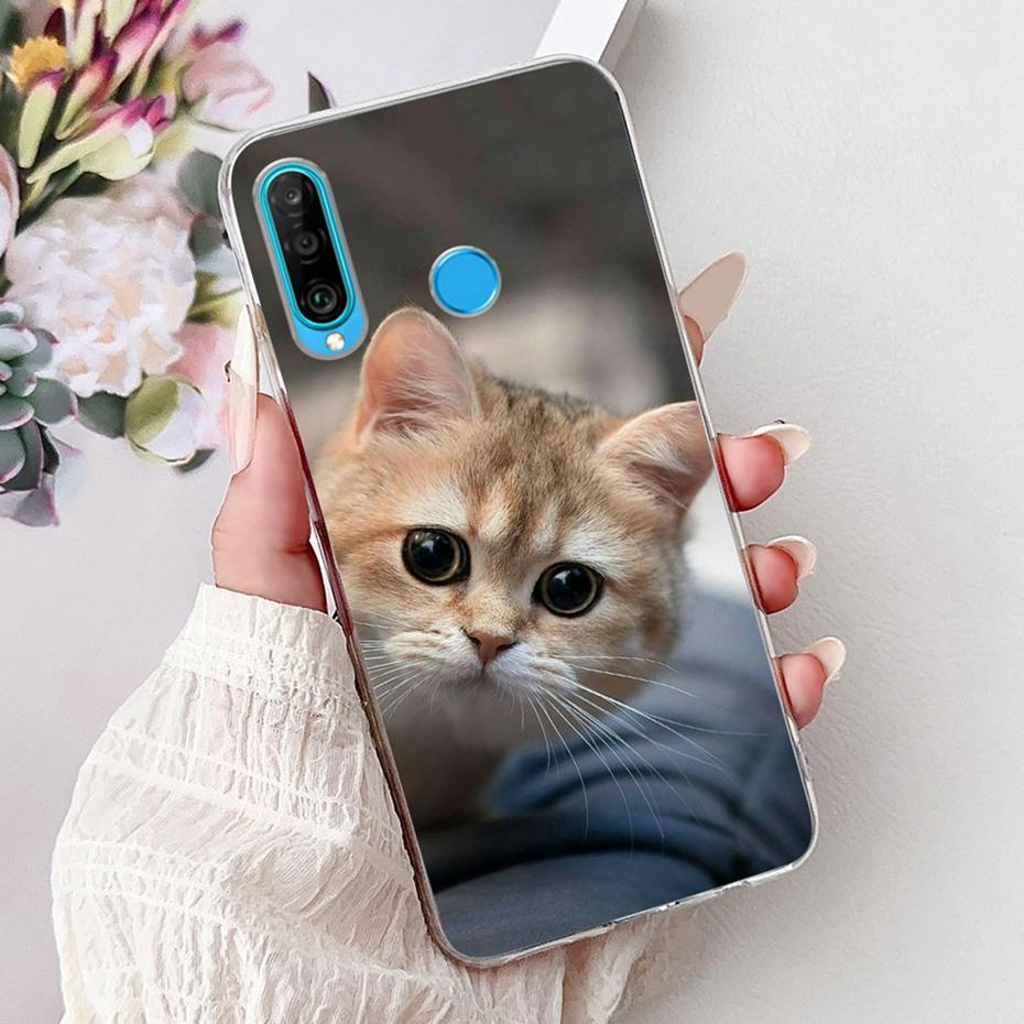 Милый чехол с рисунком для Huawei P30 Lite / P30 Pro / P30 Мягкий силиконовый ТПУ задняя крышка Чехлы для Huawei P30Lite P 30 P30Pro