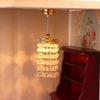 1:12 Dollhouse Miniature Led  Light Chandelier Ceiling Lamp Home Decor