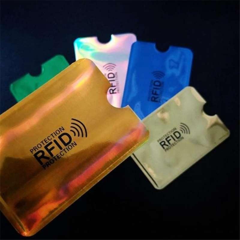 15/25 Pcs Portable Dazzling Anti Rfid Credit Card Holder Bank ID Card Bag Cover Identity Protector Case Business Card Holder