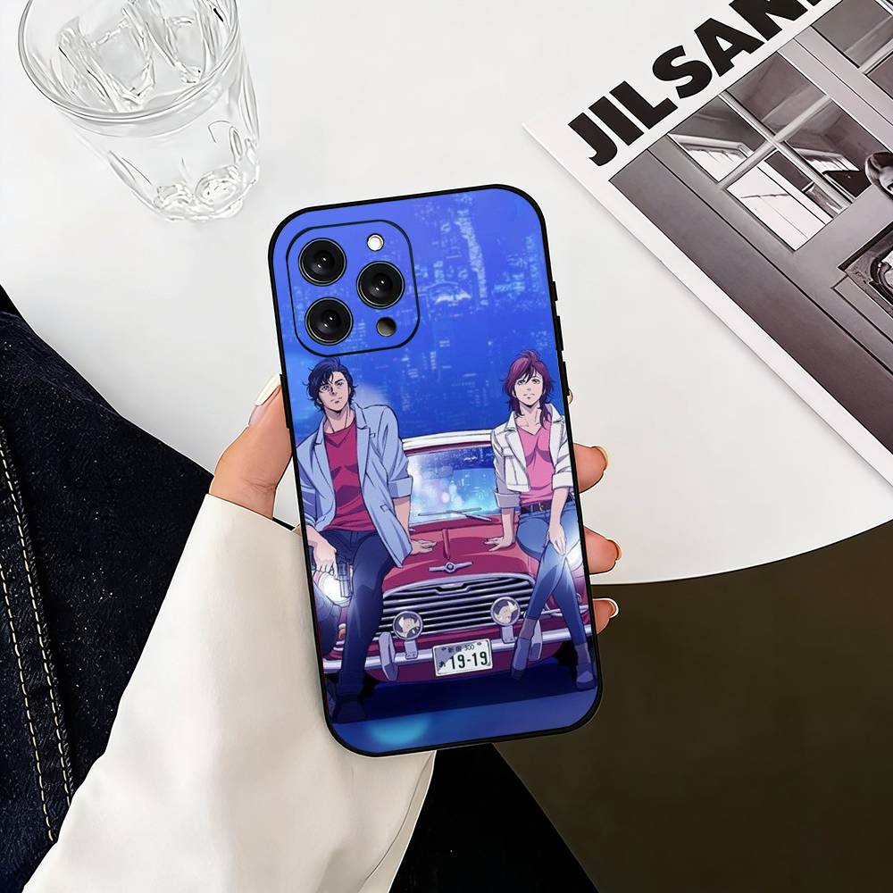 R-Retro City Hunter Comic Phone Case Silicone Soft For IPhone 17 16 15 14 13 12 11 X XR Plus Pro Max Plus