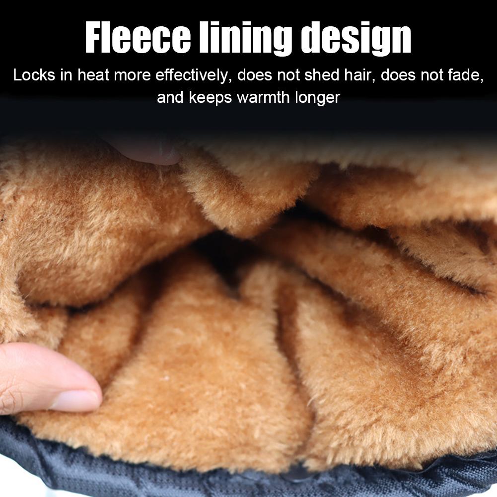 Обычный зимний теплый чехол на руль для езды на мотоцикле, водонепроницаемый и толстый ветрозащитный чехол на руль для электроскутера, инструменты