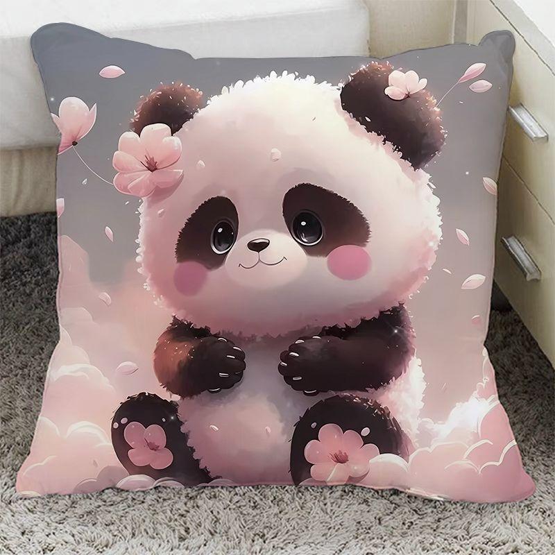 Наволочка с изображением панды для украшения общежития, офиса, гостиной, дома, наволочка