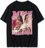 Хип-хоп исполнительница Megan Thee Stallion Графический принт Хлопок Все размеры BT1578 Унисекс Футболка