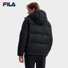 Fila БЕЛАЯ Пуховая куртка Мужская Иссиня-черный F11M543910FBK