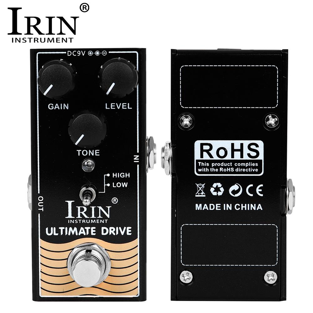 IRIN RF-02 Ultimate Drive Guitar Effect Pedal Overdrive Effects Between Distortion&Overdrive Electric Guitar Parts True Bypass