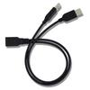 Разветвитель USB-кабеля Передача данных Шнур питания 30 см USB 2.0 Двойной female-male Штекер Провод Конвертер Зарядка Удлинительная линия