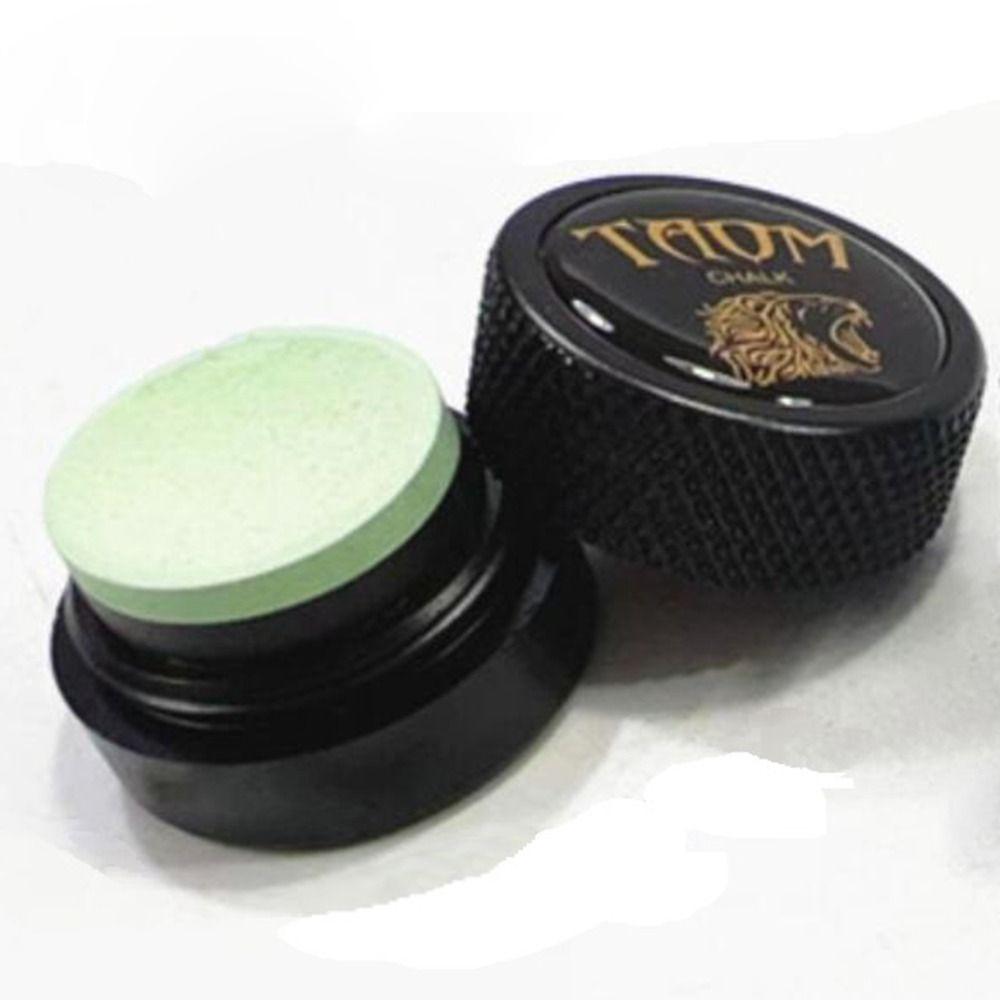 Aluminum Zinc Zinc Alloy Billiard Chalk Storage Round Shaped Chalk Tip Case Pool Chalk Holder Game Rooms