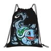 Индивидуальные рюкзаки-мешки с завязками S-Squirtles для женщин и мужчин, легкие, для манги, спортзала, спорта, мешки для йоги