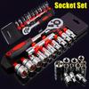 1 Set of 1/4 Newly Upgraded Wrench Sleeve Set Hardware Car Boat Motorcycle Bicycle Repair Tool