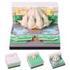 Indian Delhi Lotus Temple 3d Memo Pad Lighted Notes Paper Calendar,time Piece Desk Calendar with LED Light and Dust Proof Case
