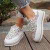 Женские кроссовки весна и осень мода удобные кроссовки с круглым носком уличные повседневные кроссовки уличные туфли на плоской подошве для женщин