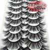 Multilayered Effect Wispies Fluffy Lash Extension Full Volume Thick False Eyelashes 3D Mink Hair