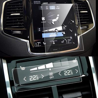2 шт. для Volvo XC40 XC60 XC90 V90 V60 2016- Автомобильная пленка для экрана GPS-навигации + Закаленная пленка для экрана заднего климат-контроля