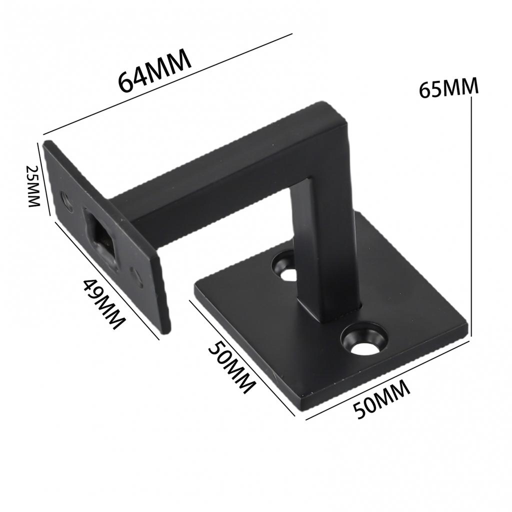 Modern Matte Black Handrail Brackets for For Stairs Stylish and Functional