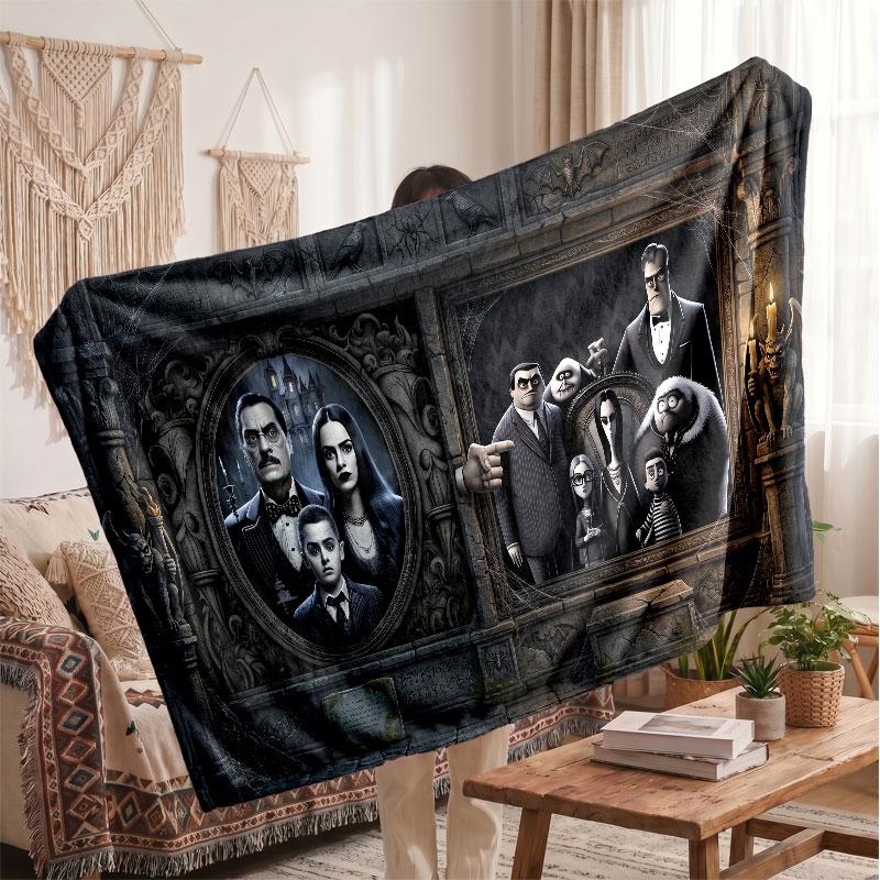 Warm Flannel BlanketThe Addams Family Soft Cozy Throw Blanket for Bedroom Couch