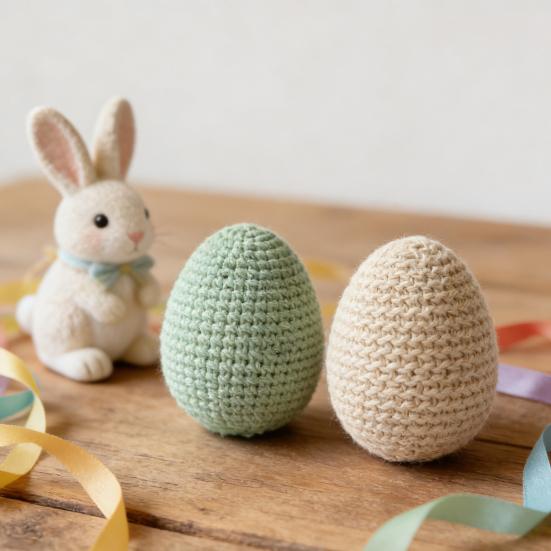Декоративные пасхальные яйца Ручной работы Пастельные вязаные пасхальные яйца 2,36 дюйма Многоразовые весенние украшения для DIY корзин Украшения Настольное украшение