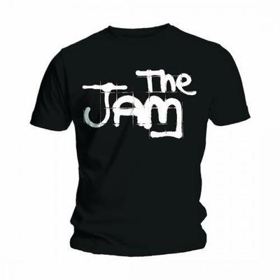 Черная футболка с логотипом The Jam Spray Mod Classic Rock унисекс