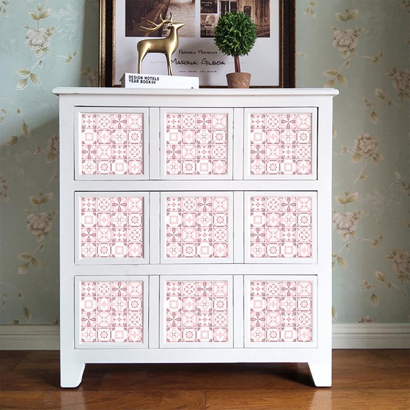 Розовый цветок, наклейка на плитку, кухонный фартук, маслостойкая ванная комната, водостойкая наклейка на стену для домашнего декора, художественная роспись