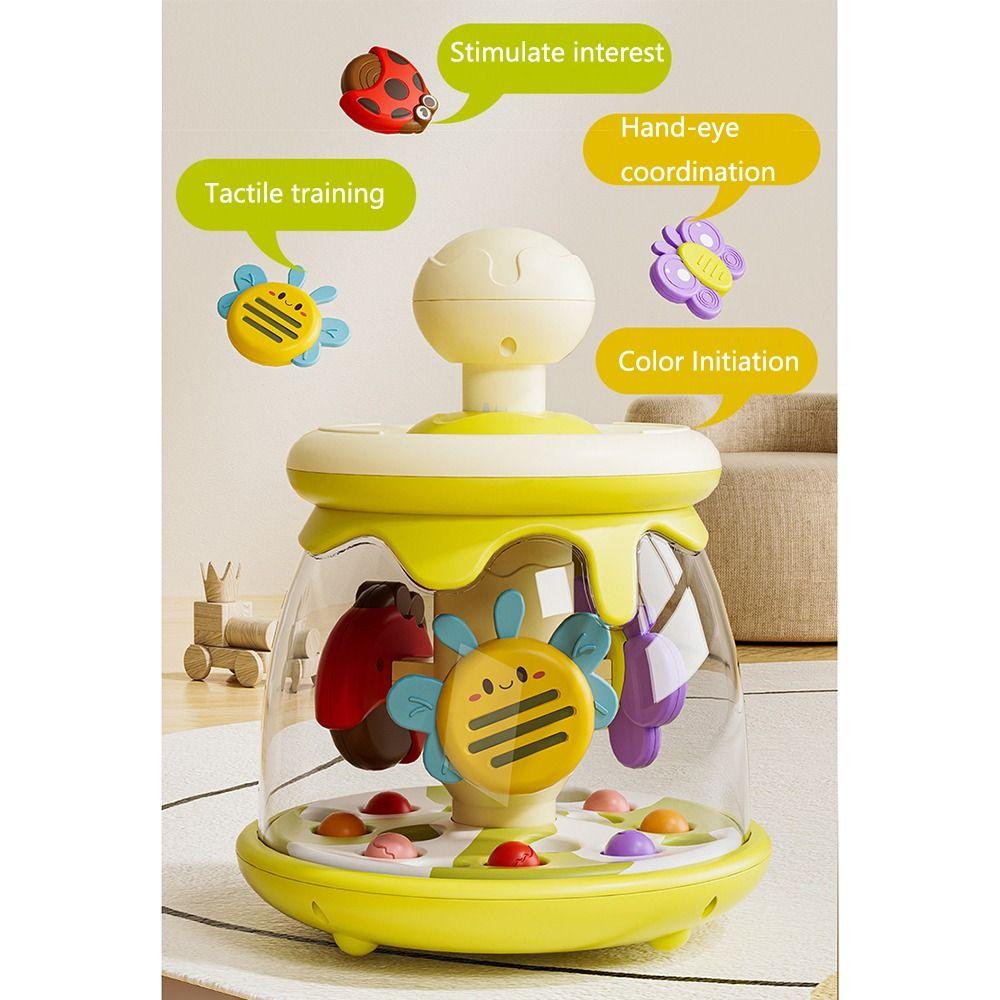 Portable Children's Insect Spinning Toy Learn Cause Effect Interactive Developmental Toy Boys
