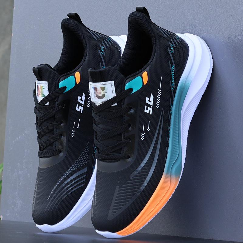 Осенне-зимняя мужская спортивная обувь, сверхлегкие кроссовки с мягкой подошвой, амортизирующие, водонепроницаемые, кожаные, модные, с ворсом, утолщенные, из хлопка