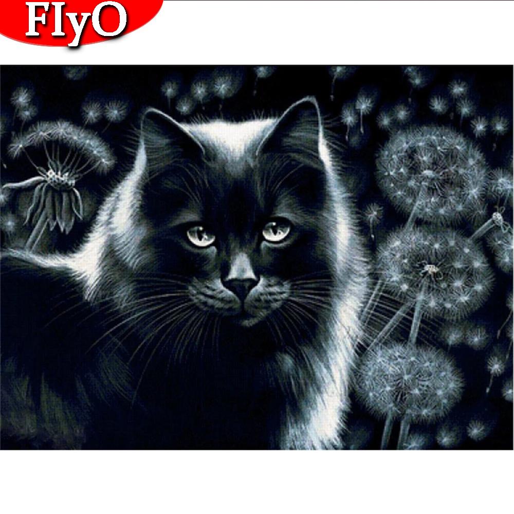 5d Diamond Painting New Arrivals Animal Cat Pictures Of Rhinestones Diamond Embroidery Sale Dandelion Mosaic Craft Kit