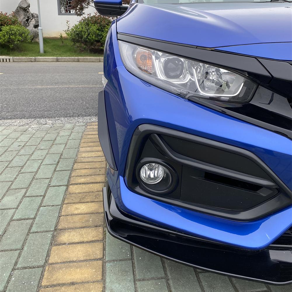 Передний бампер сплиттер губа диффузор обвес спойлер защита для Honda Civic 10-го поколения FK7 Хэтчбек SI 2- и 4-дверный 2016-2021