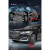 1/24 BMW THE 7 760Li Миниатюрная литая игрушечная машинка Модель 1:24 открывающиеся двери со звуком и светом, коллекция подарков для детей