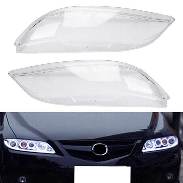 Пара прозрачных крышек фар для Mazda 6 2006-2008 (MA2502135/MA2503135)