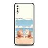 Милый мультяшный пес Морской пейзаж Чехол для Samsung A56 A36 A26 A54 A52 A24 A14 A50 A72 A70 A06 A12 A22 A34 A42 A32 A04s A16 5G