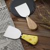 1шт стальные ножи для сыра из нержавеющей стали с бамбуковой деревянной ручкой для нарезки сыра