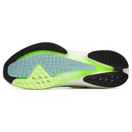 Anta Mach 3.0 Professional Racing Shock Absorption Non-Slip Wear-Resistant Low-Top Running Shoes Men Sneaker White Green 112325583-5