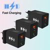 Двойное USB-зарядное устройство 2,4 А для мобильных устройств с 22 стилями аккумуляторов - Универсальная дорожная вилка (США, ЕС, Южная Корея, Великобритания)