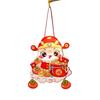 PVC Chinese Snake Year Portable Lantern Cartoon New Year Luminous Lantern  Good Luck Decoration