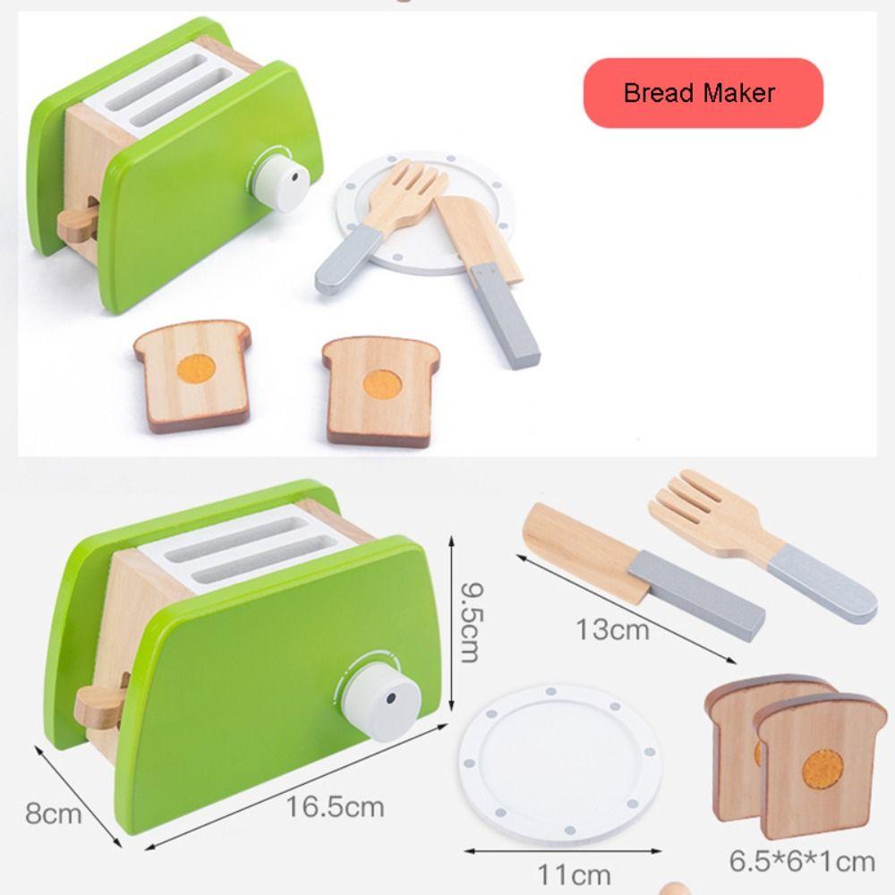 Toaster Kitchen Pretend Play Toaster Machine Cooking Model Set  Children Toys