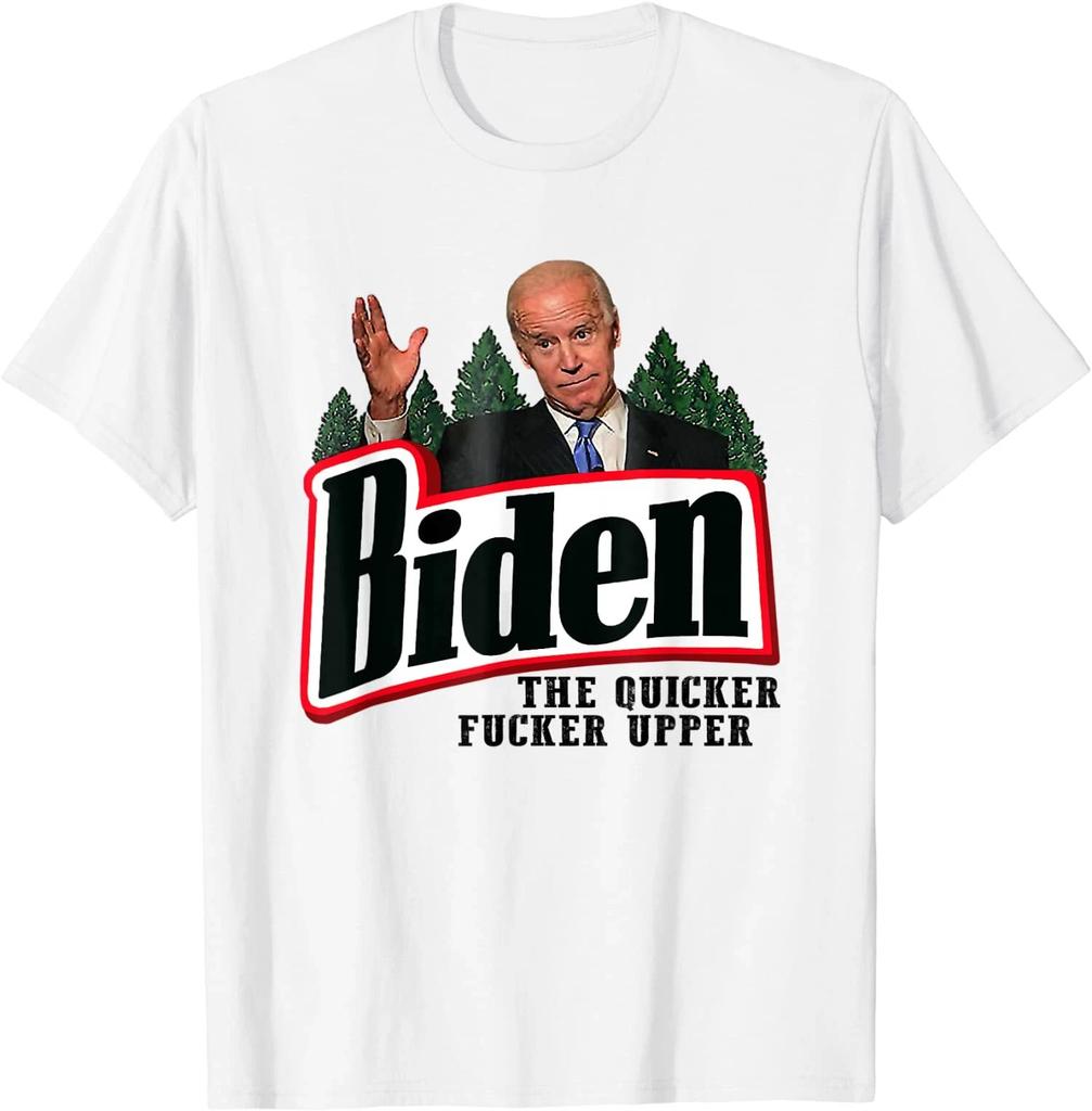 Men's and Women's T-shirts NEW LIMITED Biden The Quicker F- Design Premium Great Gift Idea T-Shirt S-3XL