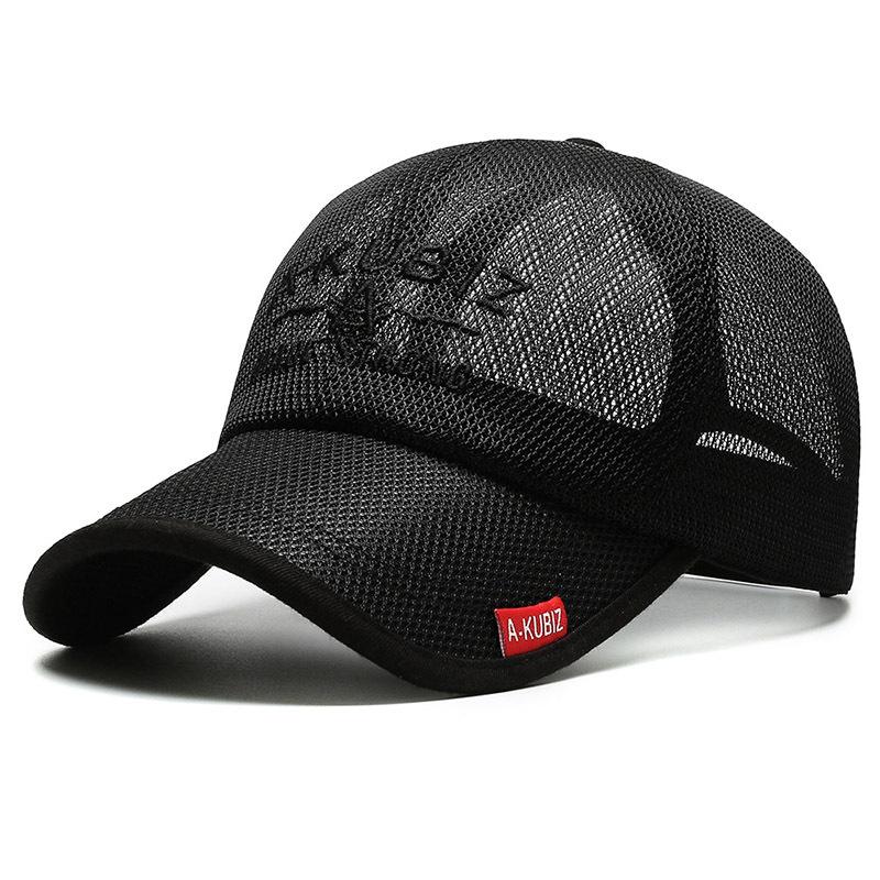 Мужская однотонная сетчатая бейсболка с застежкой snapback для активного отдыха