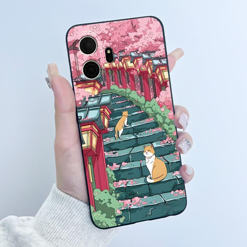 Cute Case For TCL K70 5G/TCL K70 SE (T453D) Funda Capa Printing Shell Protective Cover Soft Silicone Cartoon Phone Casing Coque