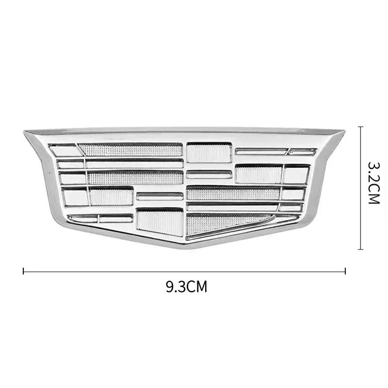 Metal Car Side Emblem 9.3x3.2CM Rear Trunk Badge Decal For Cadillac STS CT5 CT6 BLS Escalade ATS CTS SRX XTS DTS Accessories