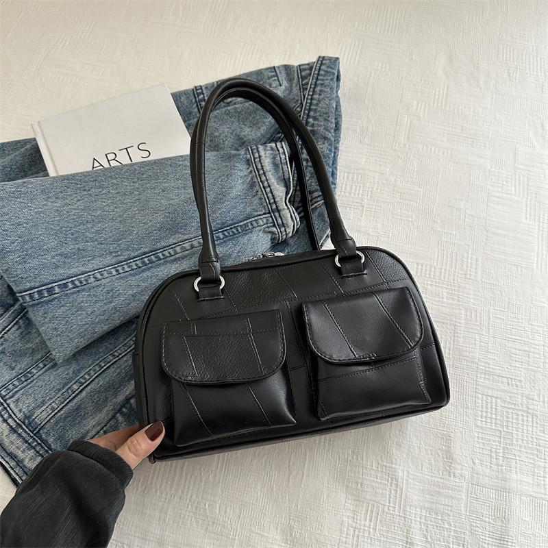 Trendy Large Capacity Tote Bag For Women In Fashionable Black And Colorful Patterns