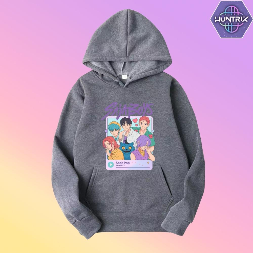 Kpop Охотники на демонов Фанмерч Мира Руми Зои Хантрикс Худи Харадзюку Пуловер Топы Мужская Женская Толстовка Подарок для фанатов