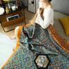 Decorative Bed Cover Blanket Ethnic Cotton Gauze Bedroom Bedspread On The Bed Double Quilts King Size Bed Comforters 220*240cm