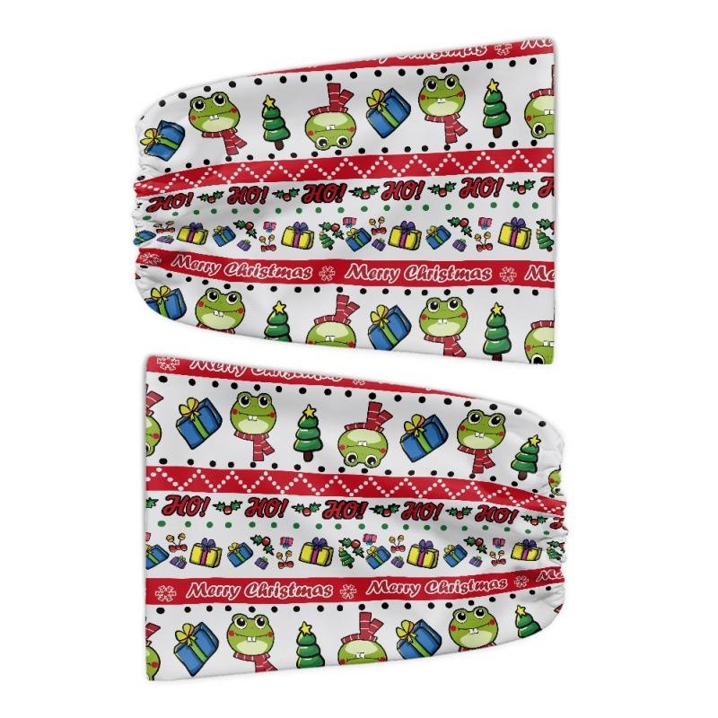Car Rearview Mirror Snow Protective Cover Christmas Snowman Print Car Mirror Frost Protective Cover