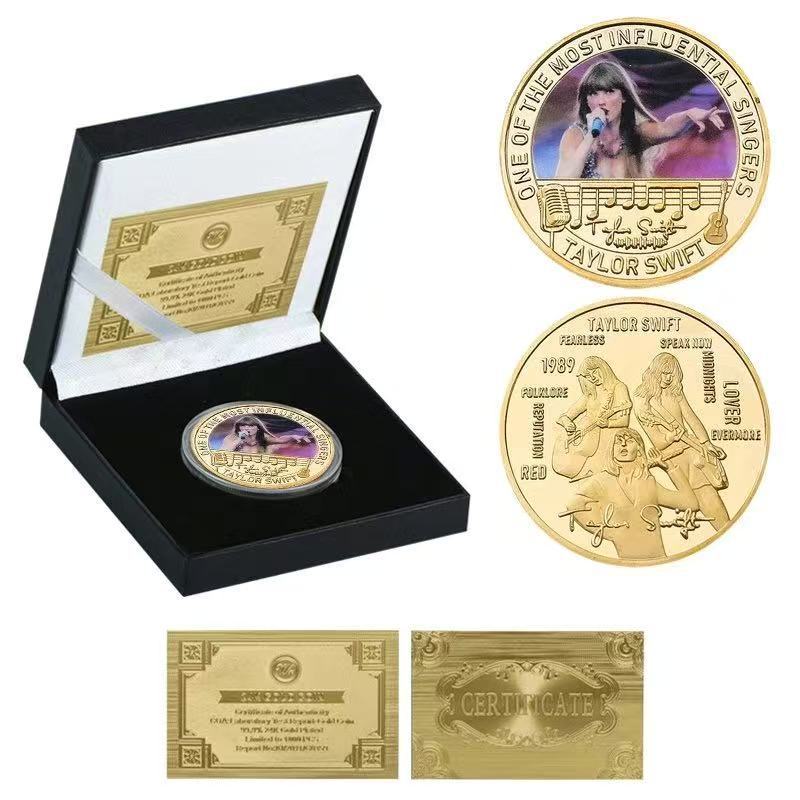 Commemorative coins, gold banknotes, commemorative banknotes, die cast metal coins, badges, gifts, celebrity merchandise