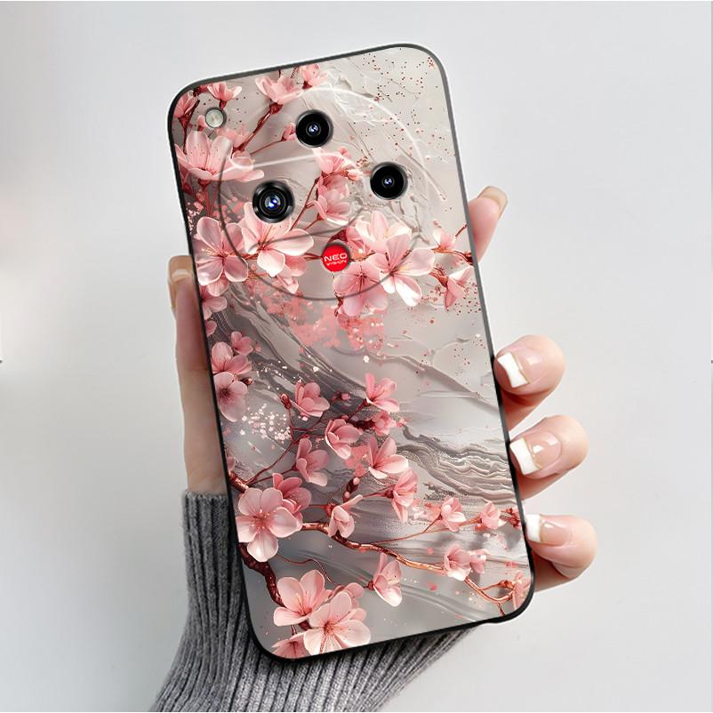 Чехол для Nubia Focus 2 5G Z2462N, Роскошный Модный Чехол с Бабочками и Цветами, Мягкий ТПУ Силикон, Черный Чехол для Телефона ZTE Nubia Focus2