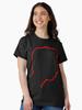 Depeche Mode Alan Wilder Recoil profile red outline black background Classic T-Shirt
